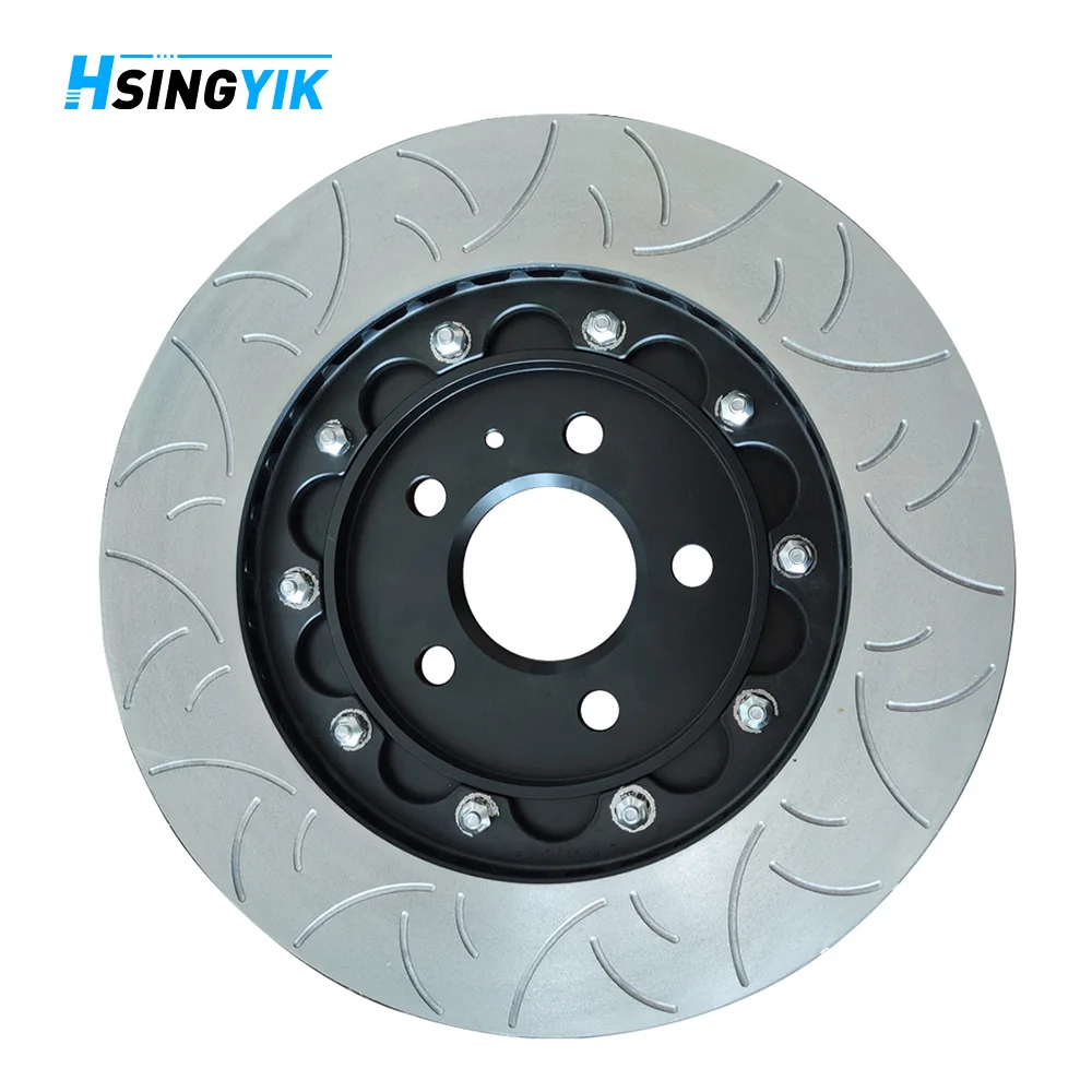 Hsingyik Break Systems Floating Design OEM 8S0615301L 370*34mm Front 2 Piece Brake Disc For Audi TT 2.5 RS Quattro
