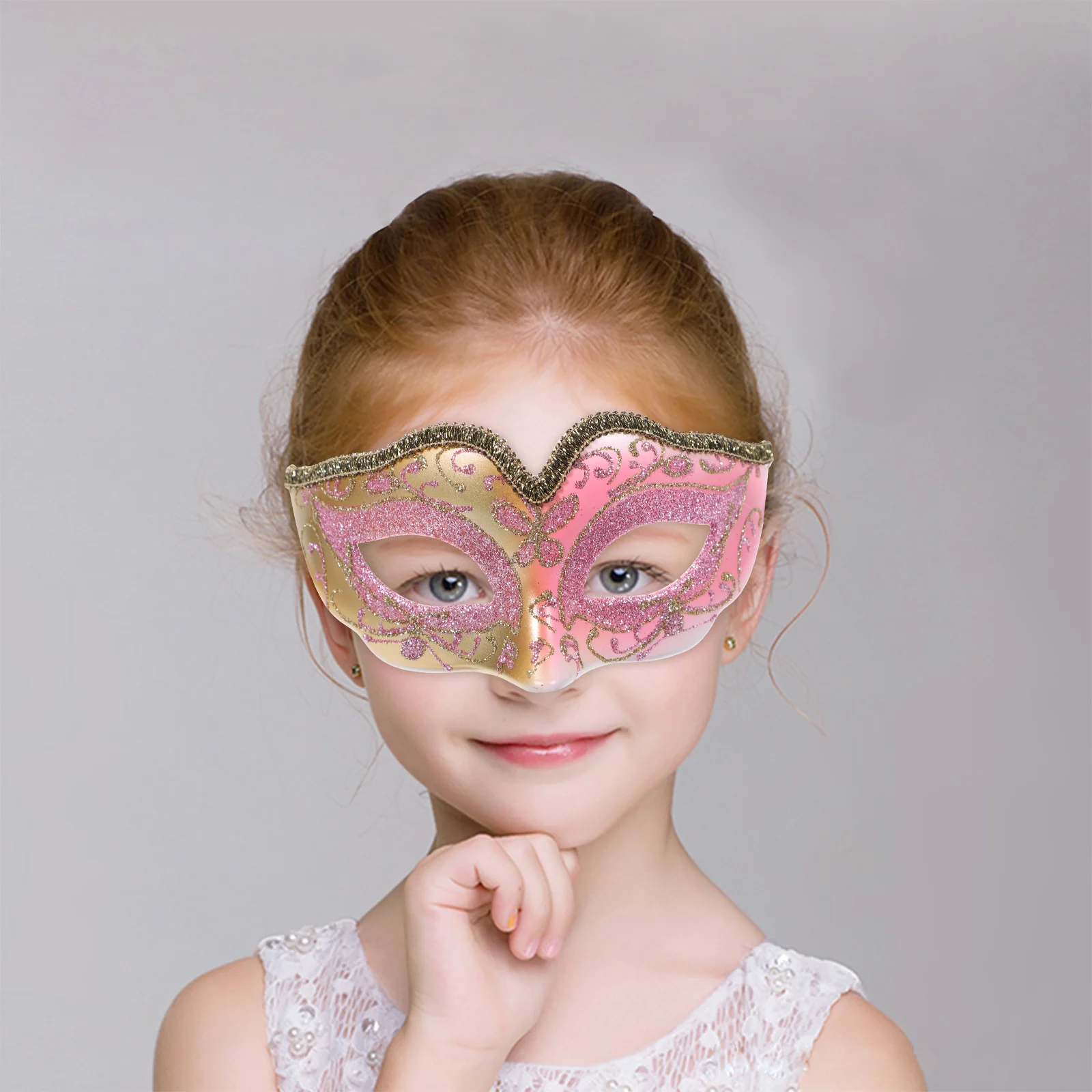 Maschera creativa per feste di Halloween per bambini Carnevale Masquerade Mezza maschera in plastica resistente Festival Costume cosplay Prop