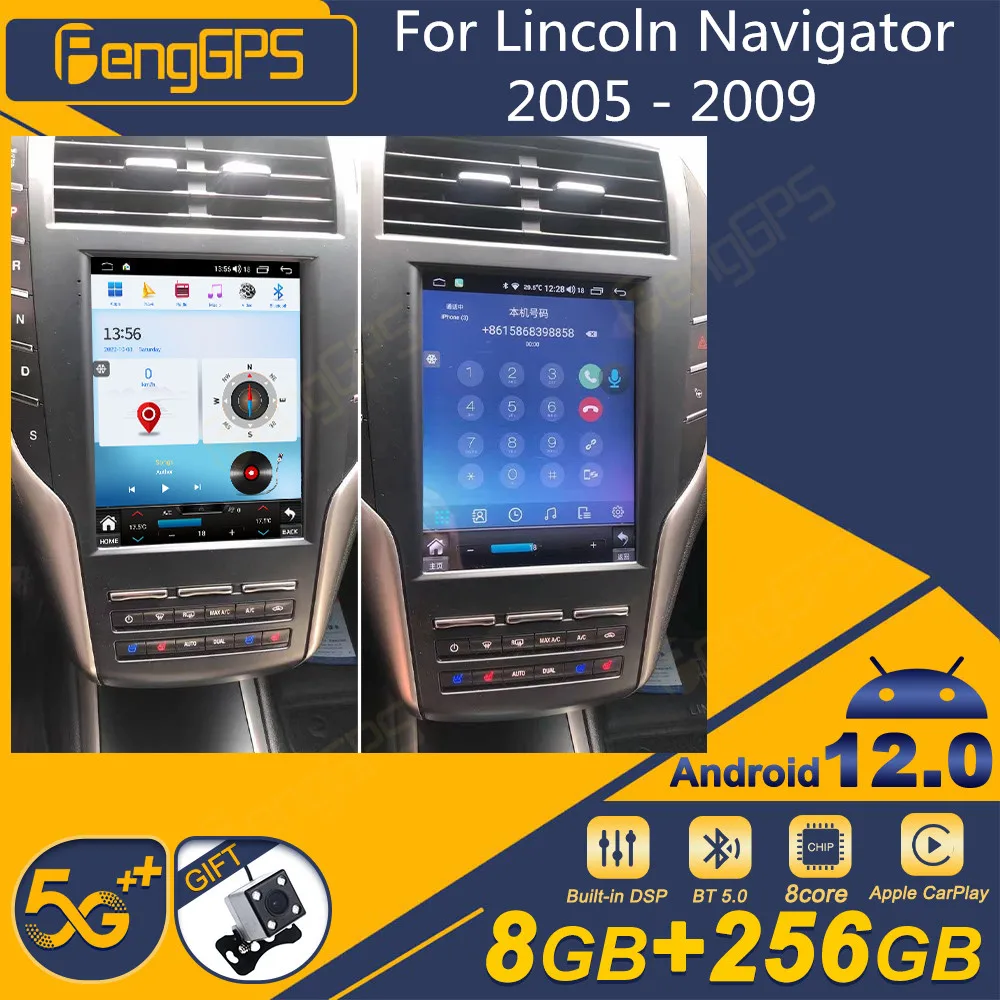 

Android 12 For Lincoln Navigator 2005 - 2009 Android Car Radio Screen 2din Stereo Receiver Autoradio Multimedia Player Gps