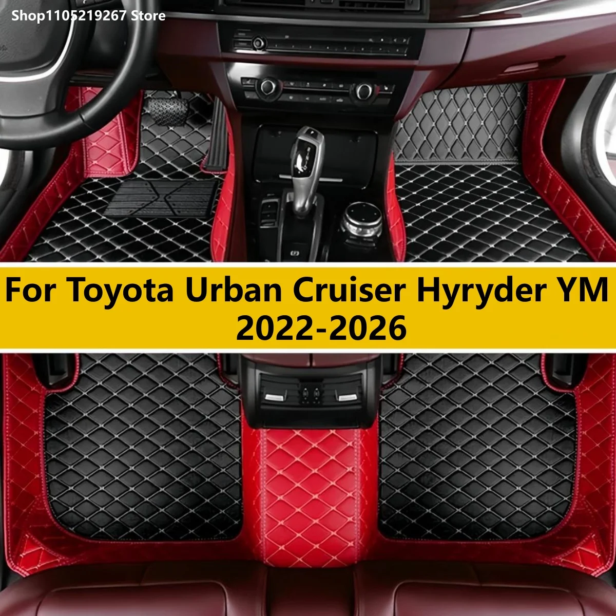 

Custom Car Floor Mats For Toyota Urban Cruiser Hyryder YM 2022 2023 2024 2025 2026 Carpets Rugs Foot Pads Accessories
