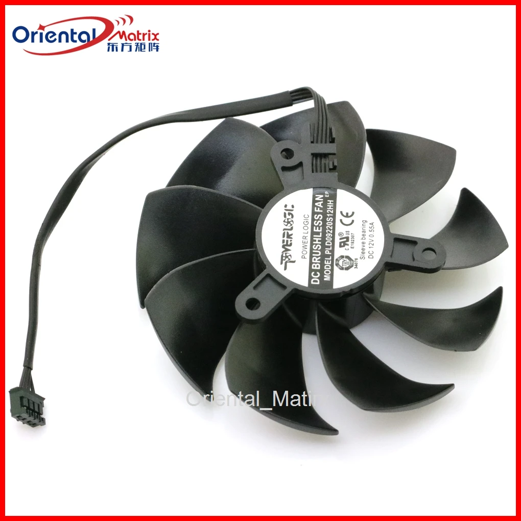 PLD09220S12HH 12V 0.55A 88mm 4Pin For EVGA RTX2060 GTX1660 1660S 1660ti ITX Graphics Card Cooling Fan