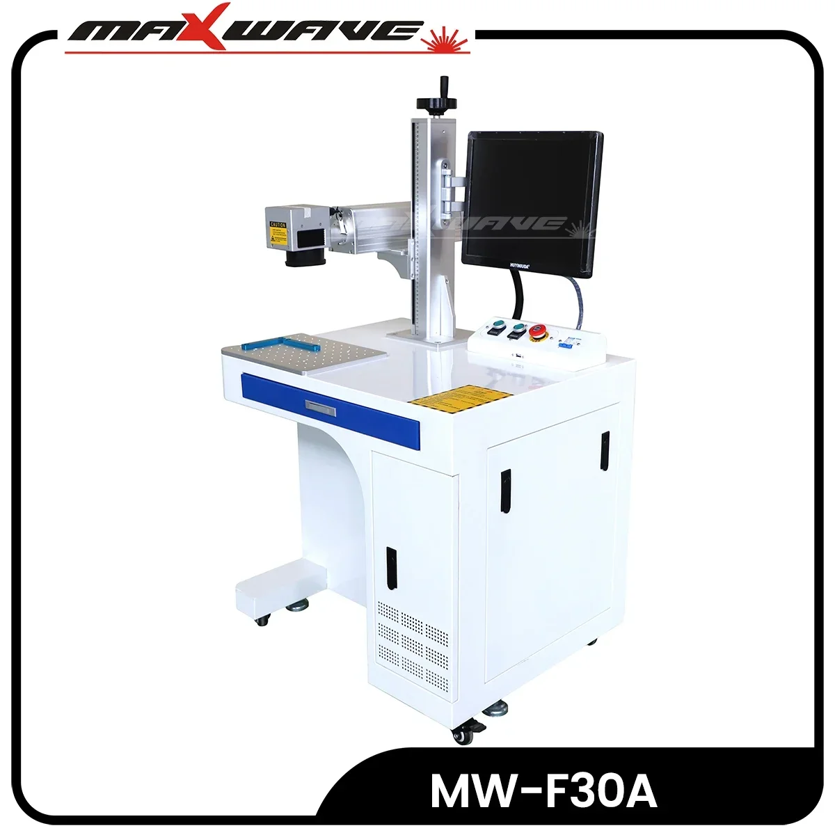 

Vertical Laser Marking Machine Laser Engraver Machine Mopa Color Metal Marking Air Cooling Automatic Lifting 20W 30W