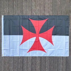 Xvggdg Flagge 3 x5ft römische katholische Kirche Banner Ritter Templer Flagge