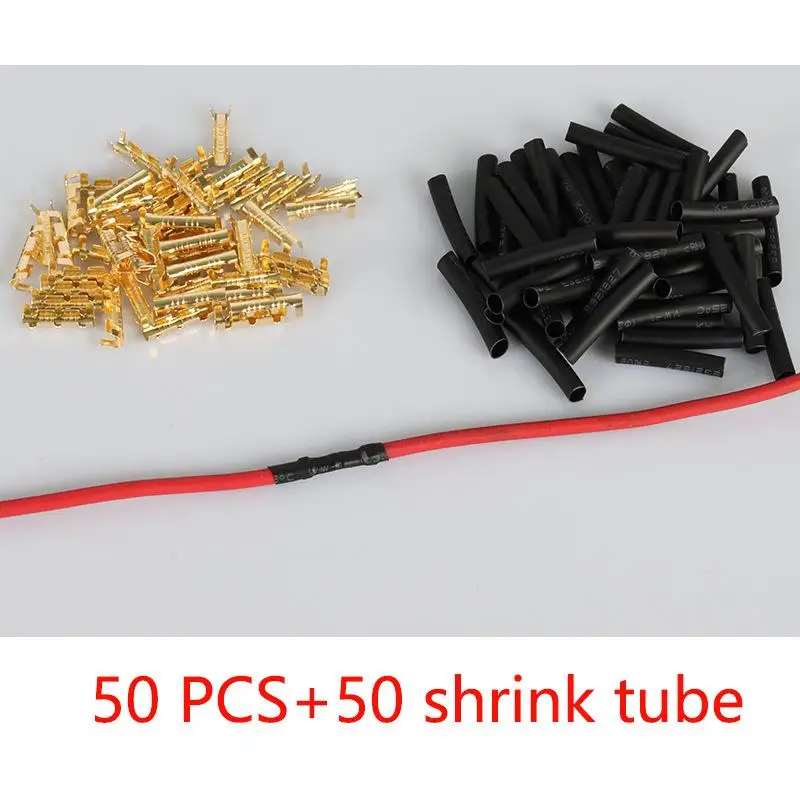 U-Shaped Electrical Wire Connectors Set 0.5-1.5mm² With Heat Shrink Tube Kits Crimp Terminals Block For Fast Wiring Cable Lock