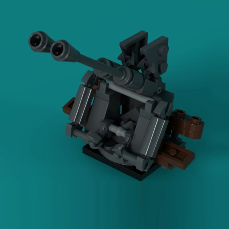 Type 96 AA/AT Gun Dual Mounted Model MOC Building Bricks War Equipment Modular Technology Gifts Holiday Assemble Children Toys
