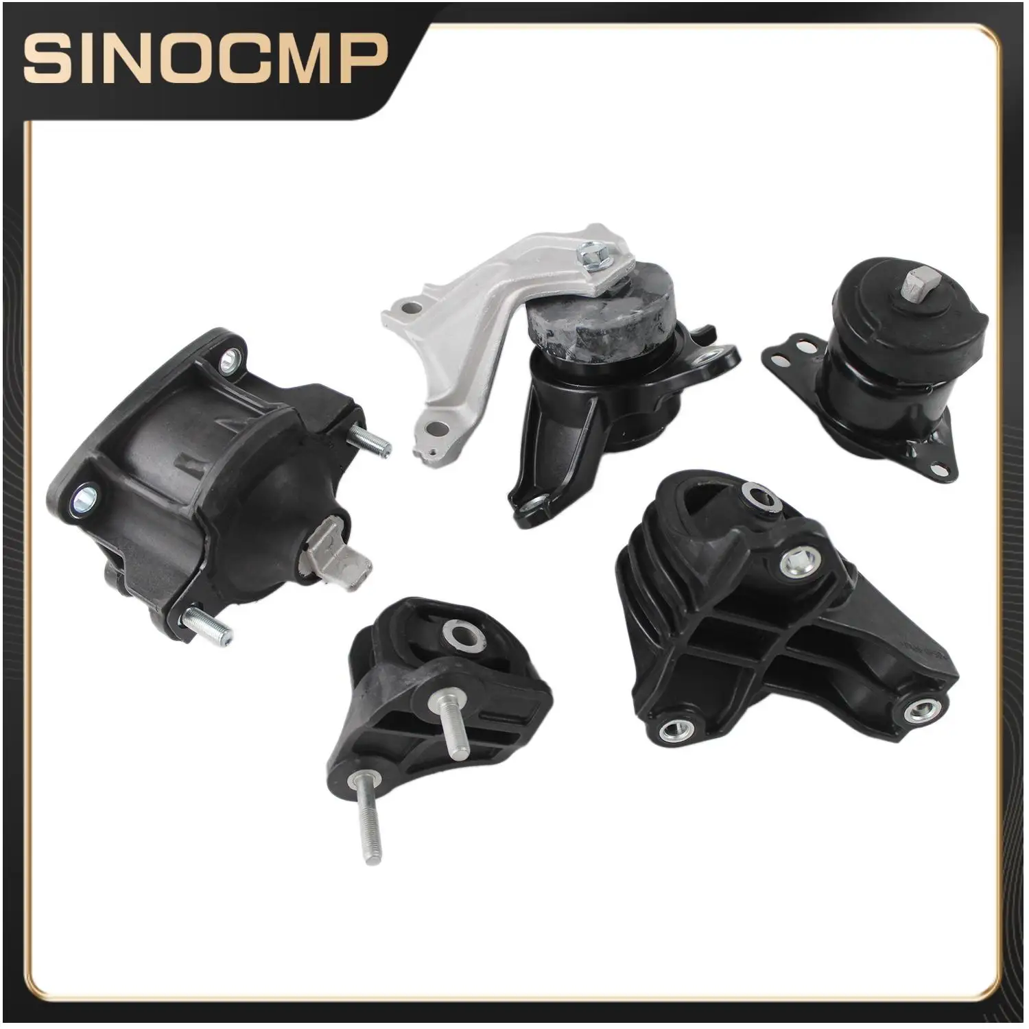 5pc Engine Motor Mount Set Compatible A65072 A65054 A65040 A65068 A65071 for 2013-2017 Honda Accord 2.4L AUTO AT CVT Trans