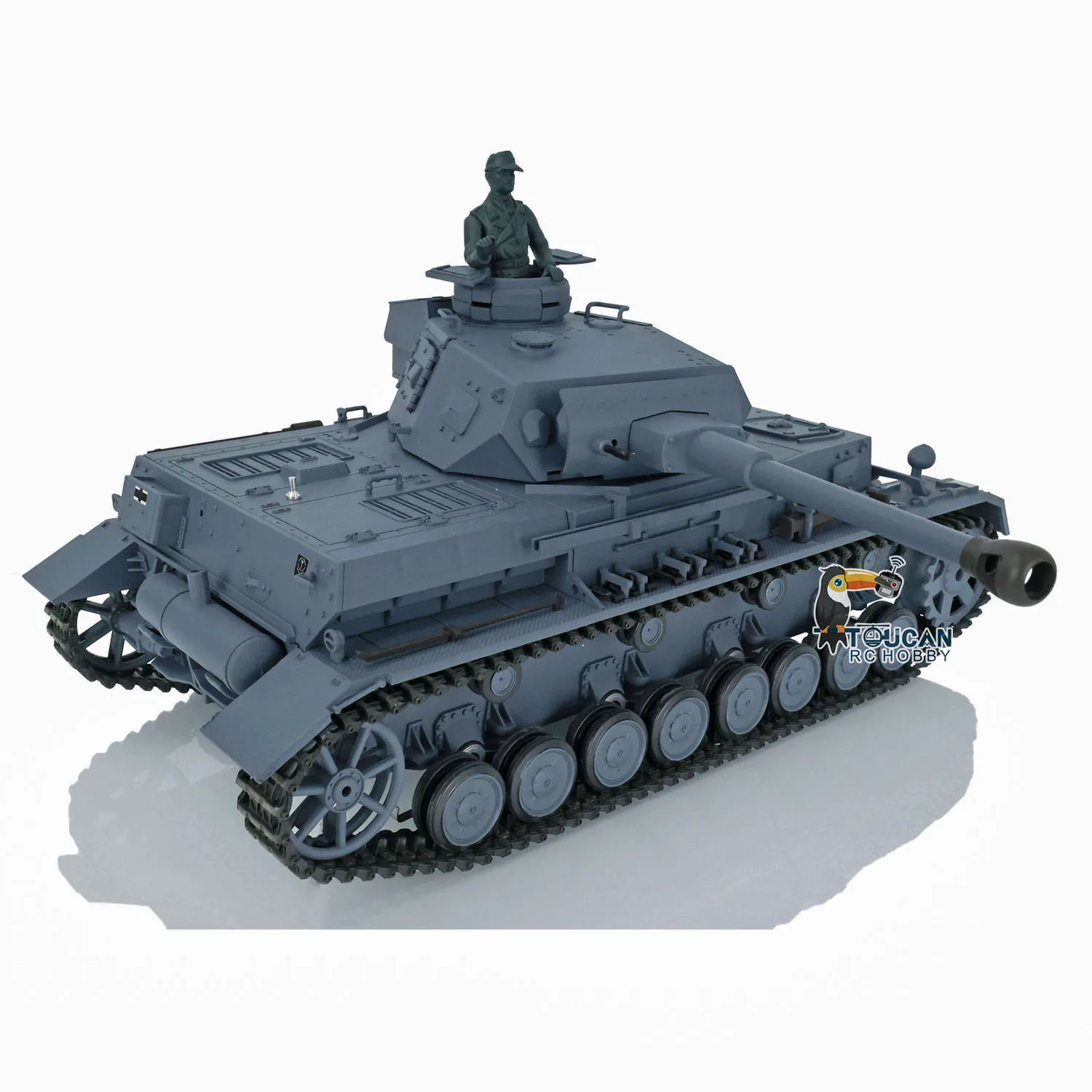 

2.4G Heng Long 1/16 Scale 7.0 Plastic German Panzer IV F2 RTR RC Tank Model 3859 Vehicle for Gifts TH17395