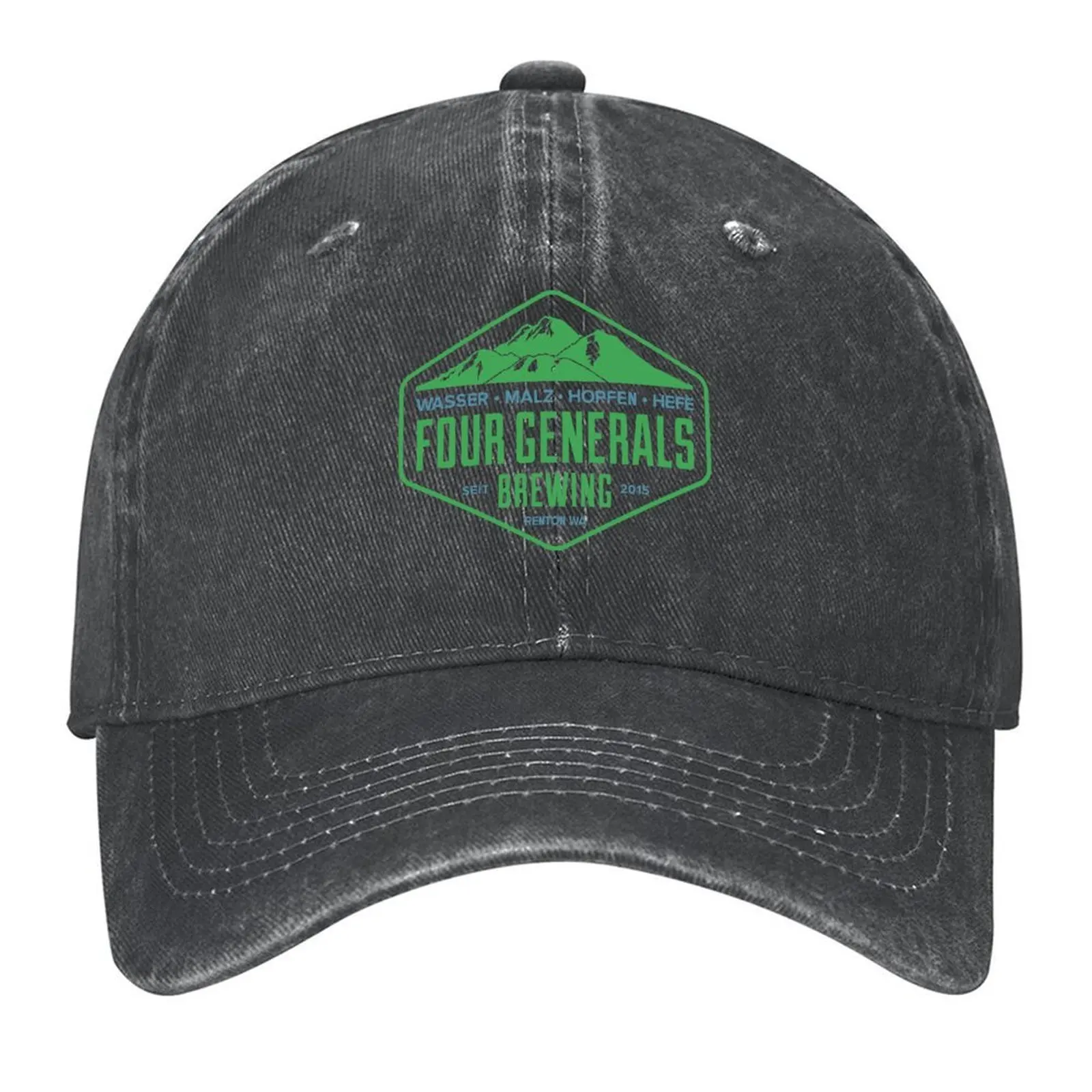 

Green and Blue Hex Baseball Cap Streetwear hiking hat Designer Hat Golf Hat Female Men's