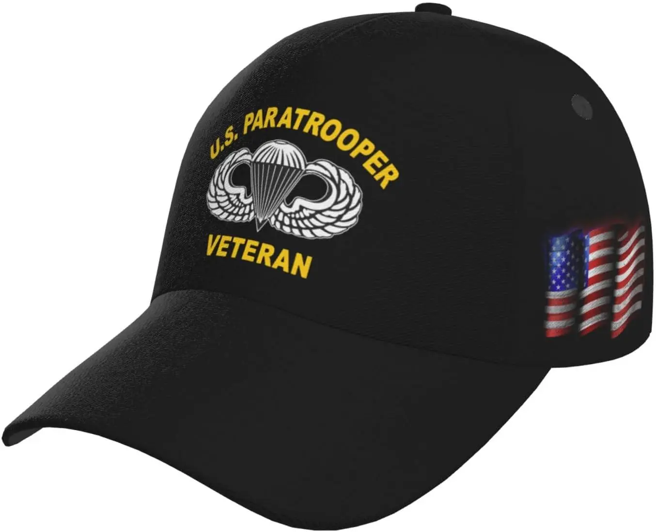 

82nd Airborne Division Us Paratrooper Army Veteran Trucker Hat for Men Baseball Snapback Cap American Flag Unisex