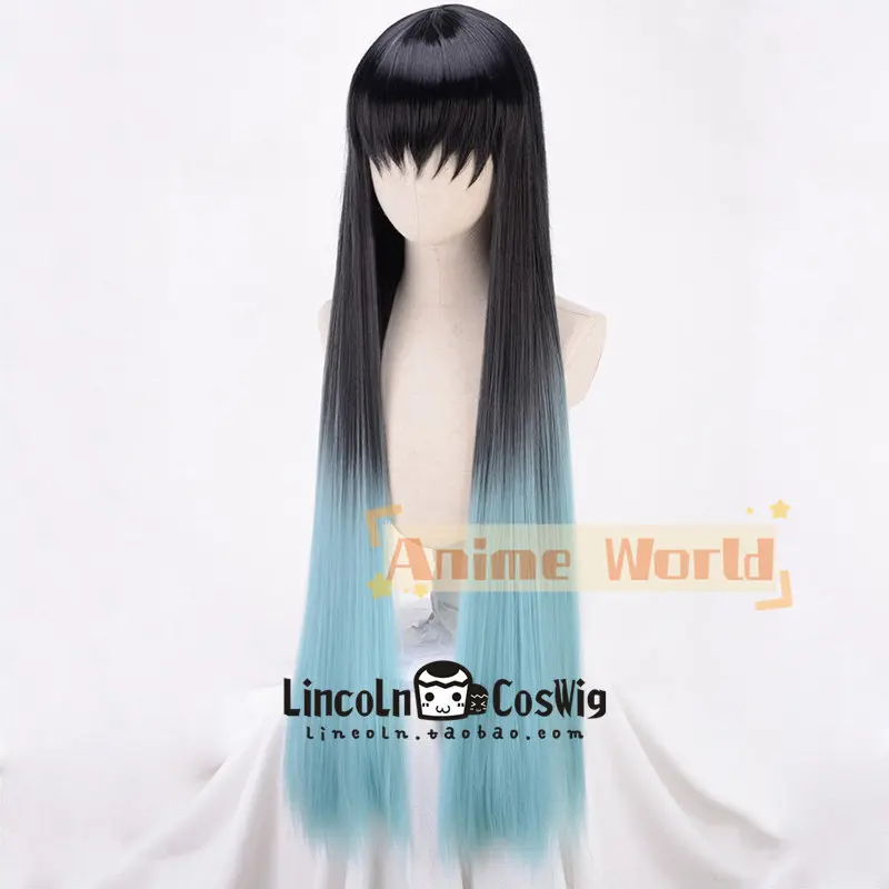 Anime Muichiro Tokito Cosplay Wig Halloween Carnival Party Props Synthetic Hair Heat Resistant Fiber + Wig Cap view 3