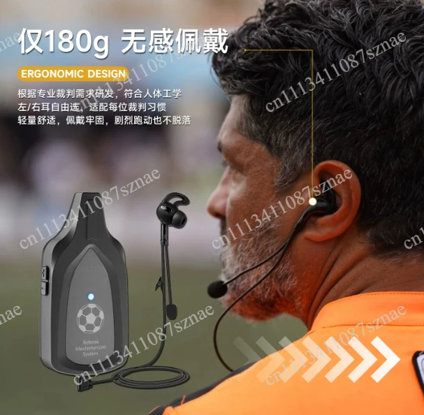 For MS8-SE F6 Bluetooth network 800 meters football  referee intercom game communication with headphones