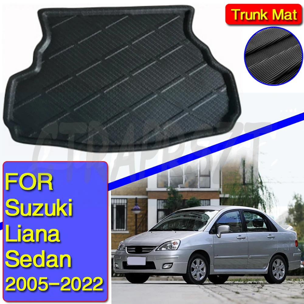 

For Suzuki Liana A6 Liana Aerio SX Baleno Sedan 2005-2022 Boot Liner Trunk Mats Rear Cargo Floor Tray Mat Non-slip Waterproof