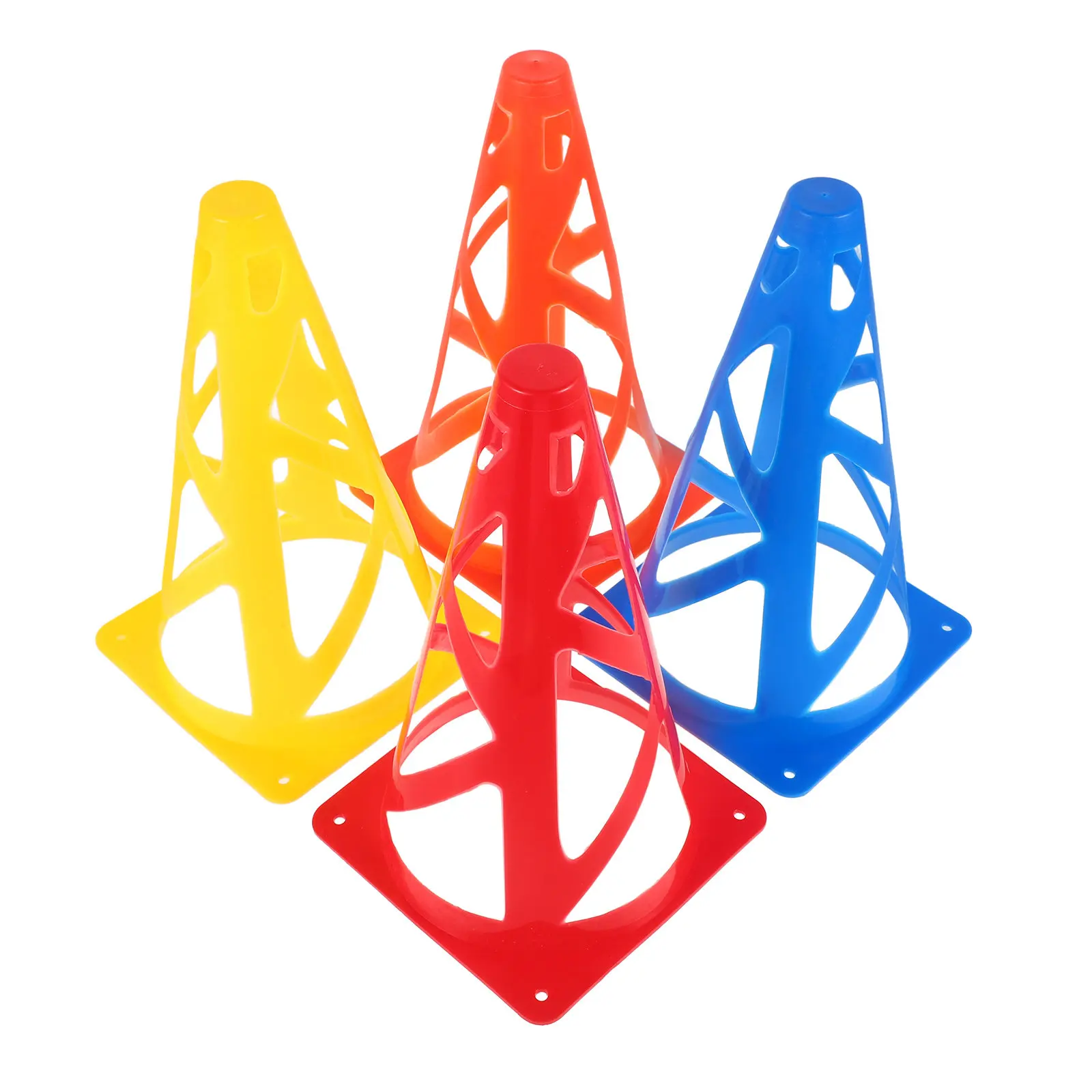 4 Pcs Athletic Cones Football Training Marker Sports for Soccer Practice PE Small