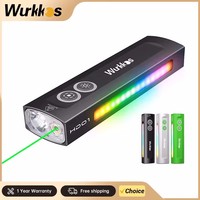 Wurkkos-HD01 Multifunctional Flashlight 1200 LM with Green Light White Light and 90CRI Side RGB Lights IP65 Waterproof Hiking