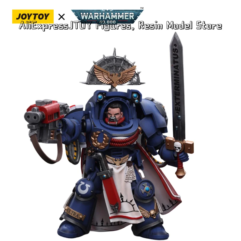 [IN STOCK] JOYTOY 1/18 40K Action Figure Primaris Captain With Power Sword And Plasma Pistol Anime Military Model Free Shipping