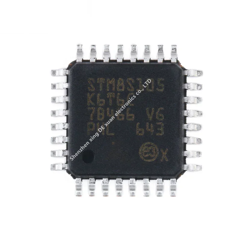 Original STM8S105K6T6C LQFP-32 16MHz/32KBFlash / 8-bit microcontroller MCU Design of Integrate Circuit