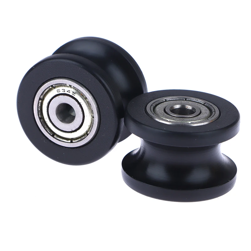 1Pcs U-groove Pulley Guide Wheel Rolling Bearing U-groove Roller 5*25*16.5mm For Driving Mechanical Parts Plastic Bearing Wheel