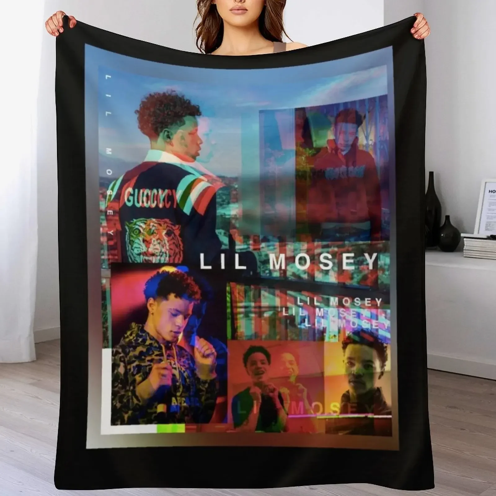 Lil Mosey Shirt Lil Mosey Merch Lil Mosey Merch Art & Gear 6 Throw Blanket Bed Luxury Designer Furrys Blankets