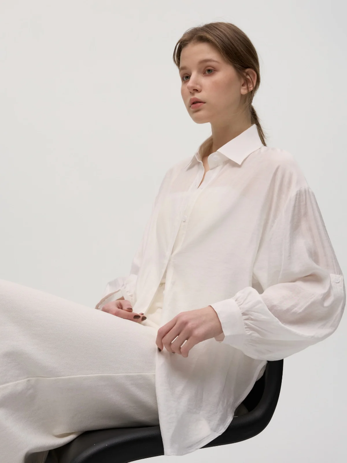 

Легкая женская солнцезащитная рубашка Noend с длинным рукавом, тонкая, простая, повседневная, свободного кроя