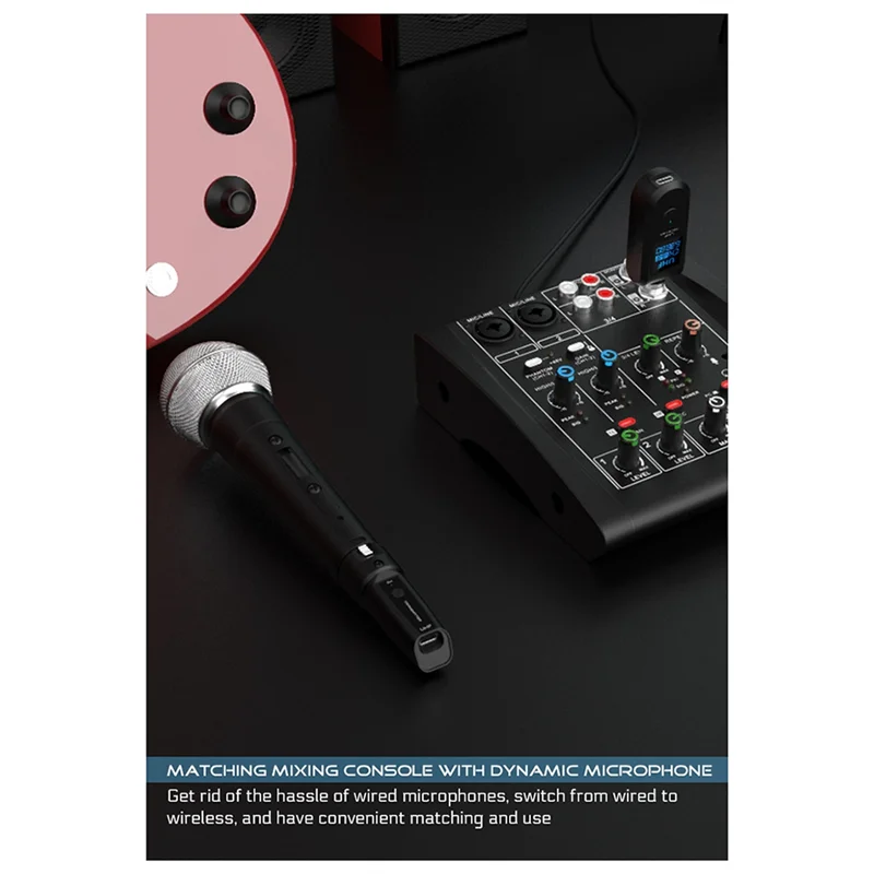 GO-New Wireless Microphone UHF Wireless XLR Transmitter And Receiver For Dynamic Microphones Audio Mixers PA Systems