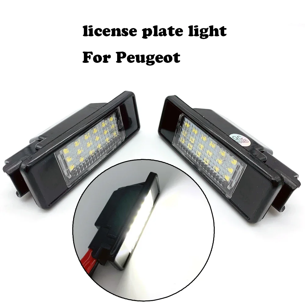 For Peugeot 106 1007 207 307 308 3008 406 407 508 607 For citroen C2 C3 C4 C5 C6 C8 DS3 license plate light License Number lamp