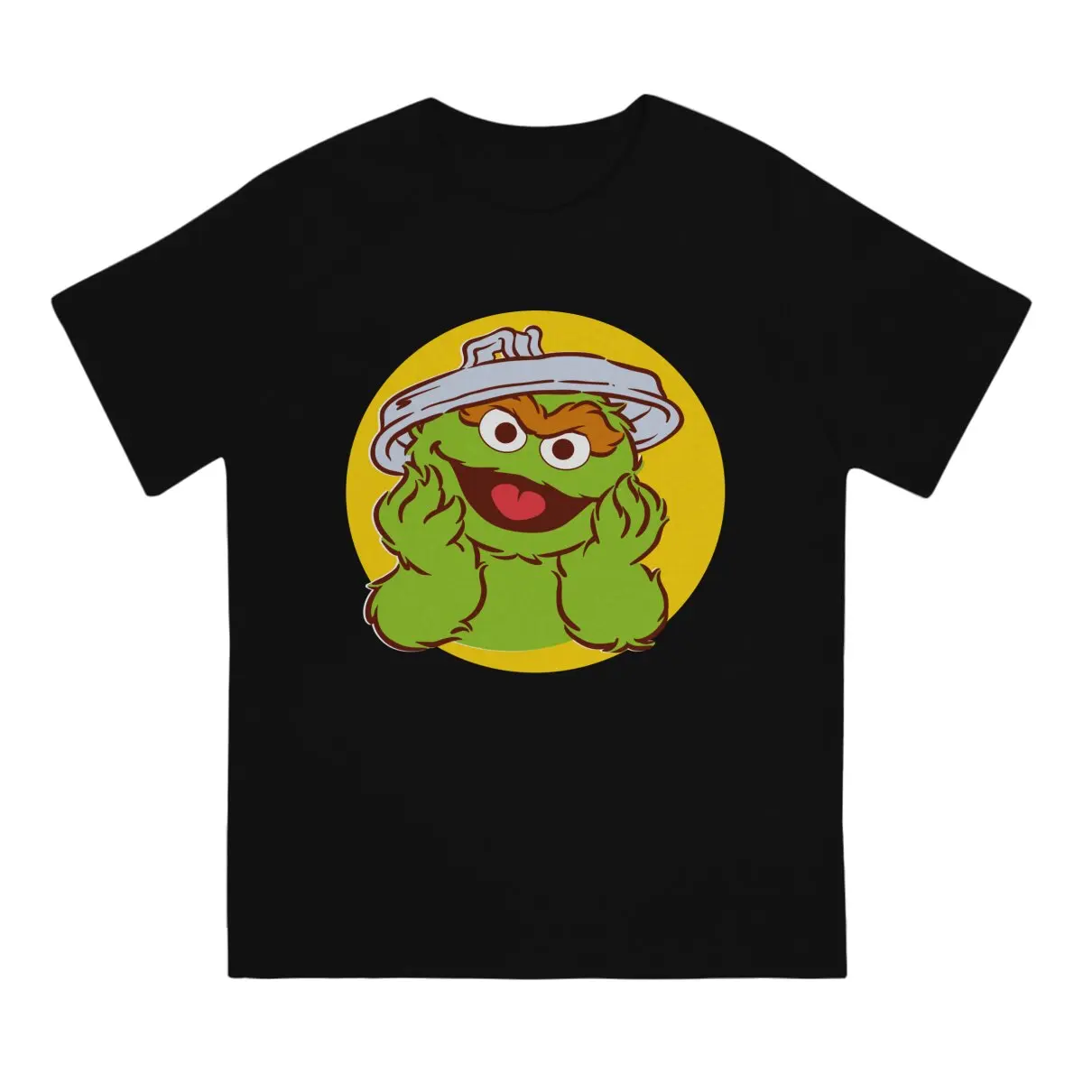 Men Sesame Streets T-Shirt Fashion Style Oscar the Grouch Hipster Ofertas O Neck Graphic Tshirt