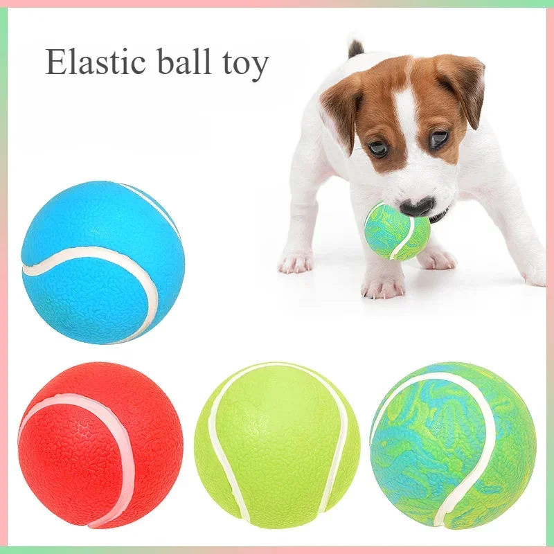 

Dogs Interactive Toys Soft TPR Dog Toys for Small Dogs Pet Teeth Cleaning Bite Resistance Squeaky Dog Ball Toy