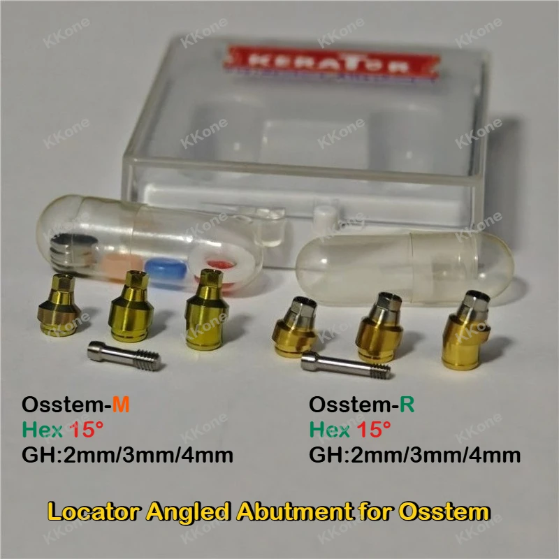 

Один комплект 15. ° Угловая аббатство локатора для системы зубных имплантатов Osstem — аксессуар для стоматологической клиники из титанового сплава медицинского класса