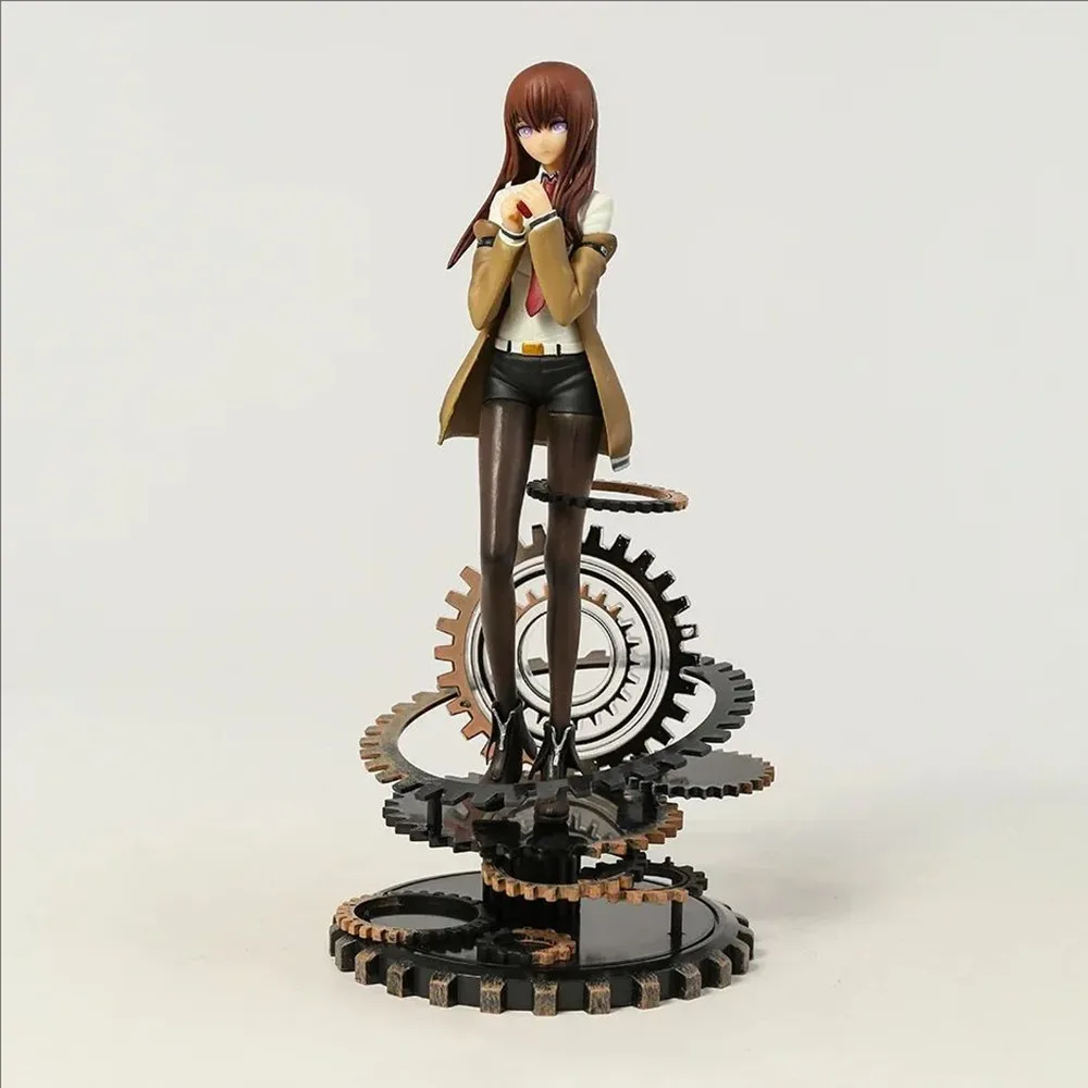 Steins Gate Makise Kurisu figura a escala 1/7 modelo de PVC muñeca de juguete decoración coleccionable regalo de escritorio