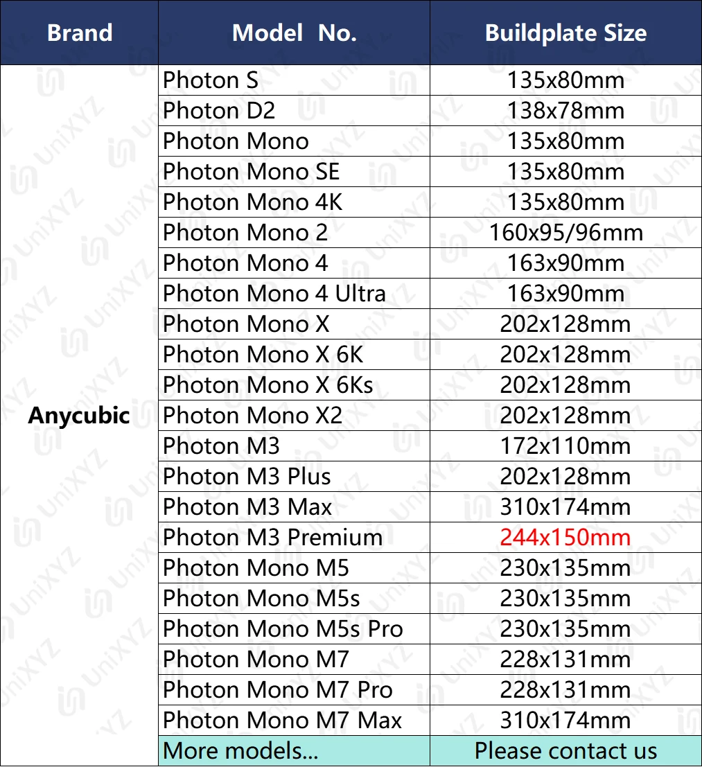 Flexible Bauplatte aus Federstahl für Anycubic Photon M7 Pro M5 M5S M3 Plus Max Mono 4 Ultra X SE 4K 6K 6KS X2 – Detail 1