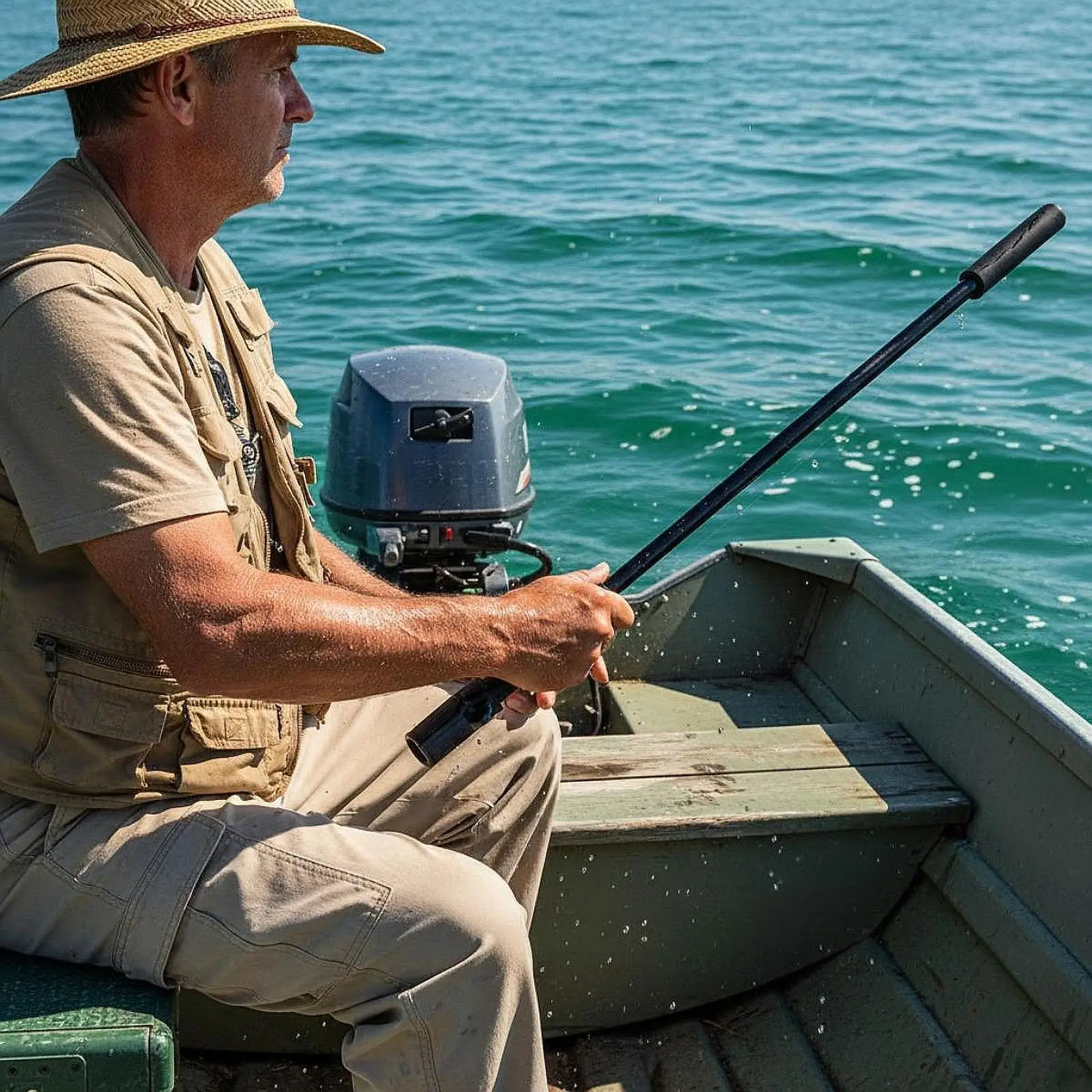Boat Tiller Extension Handle Portable Easy to Install Adjustable Length Extender Throttle Control Extension Rod Extended Handle