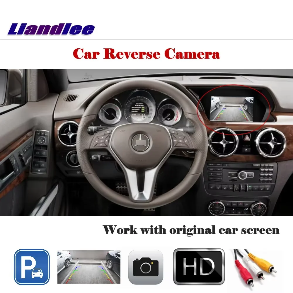 Factory Screen Car Reverse Camera For Mercedes Benz GLK280 GLK300 GLK350 Original Display Rear View HD CCD CAM Accessories