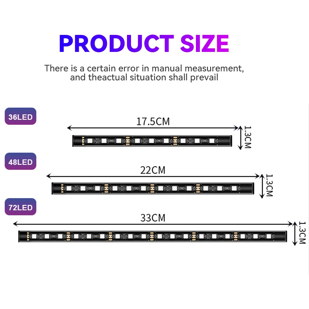 Car Interior Led Strip Lights for Auto RGB Light Kit with APP/Remote Control Environmental Lights Car Interior Decorations Light image 3