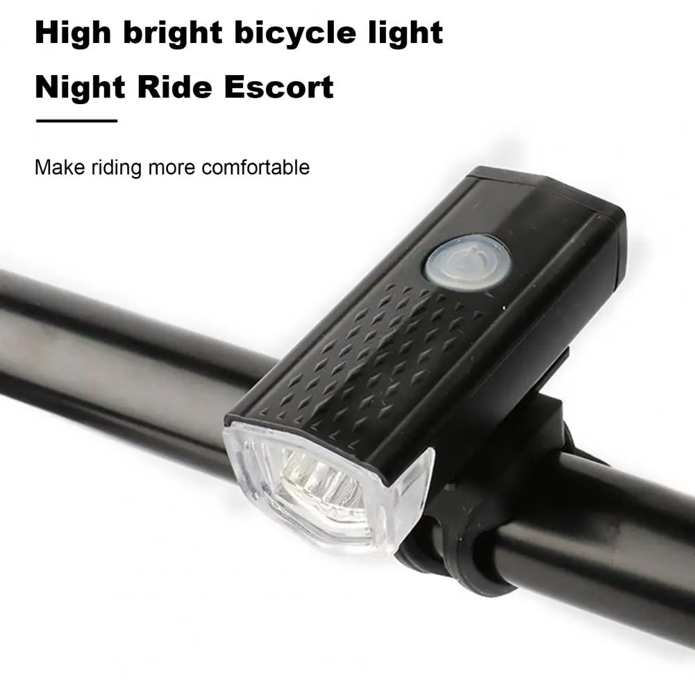 Bike Headlight Super Bright High Lumens Waterproof Easy to Install USB Rechargeable Night Riding LED Bicycle Light