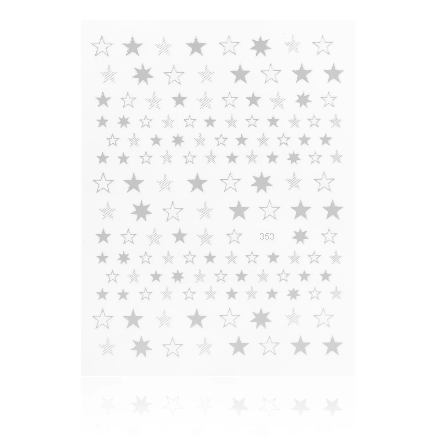 1 pçs estrelas geometria 3d unhas adesivo preto branco ouro prata transferência de água decalques decorações da arte do prego diy dicas manicure slider