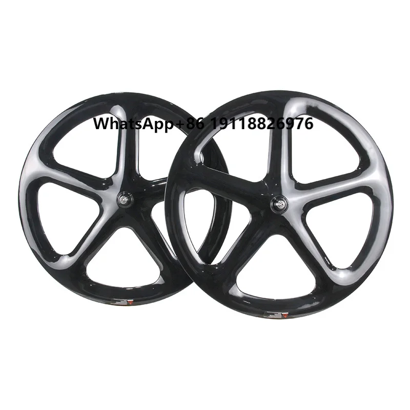 

LightCarbon 700C Aero Carbon 5-Spoke Wheel for 700C Road/TT/Track Bike Use