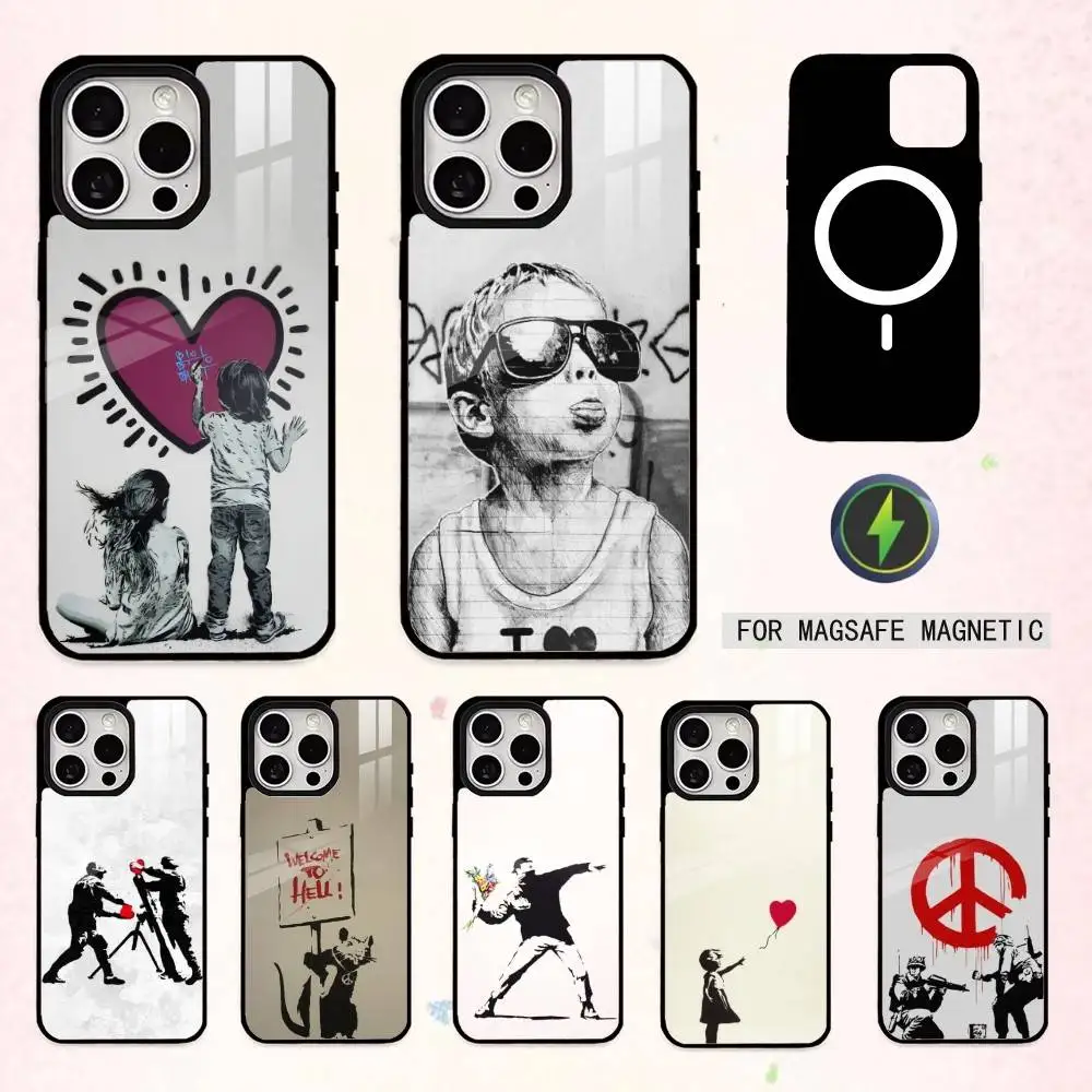 

African Art Phone Case For iPhone17,16,15,14,13,12,11 Plus,Pro Max Magnetic For Magsafe Wireless Charging