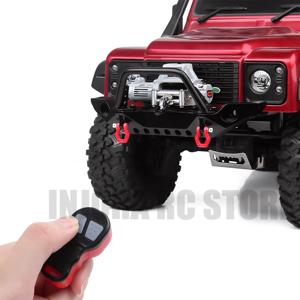 

Metal RC Car Automatic Winch&Remote Control Wireless Set for 1/10 Crawler Axial SCX10 90046 TRX4