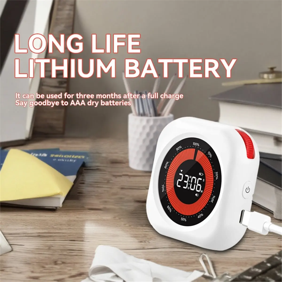 Visual Timer Self-Discipline Tracker Kitchen Baking Fitness Stopwatch Learning Accountability Clock