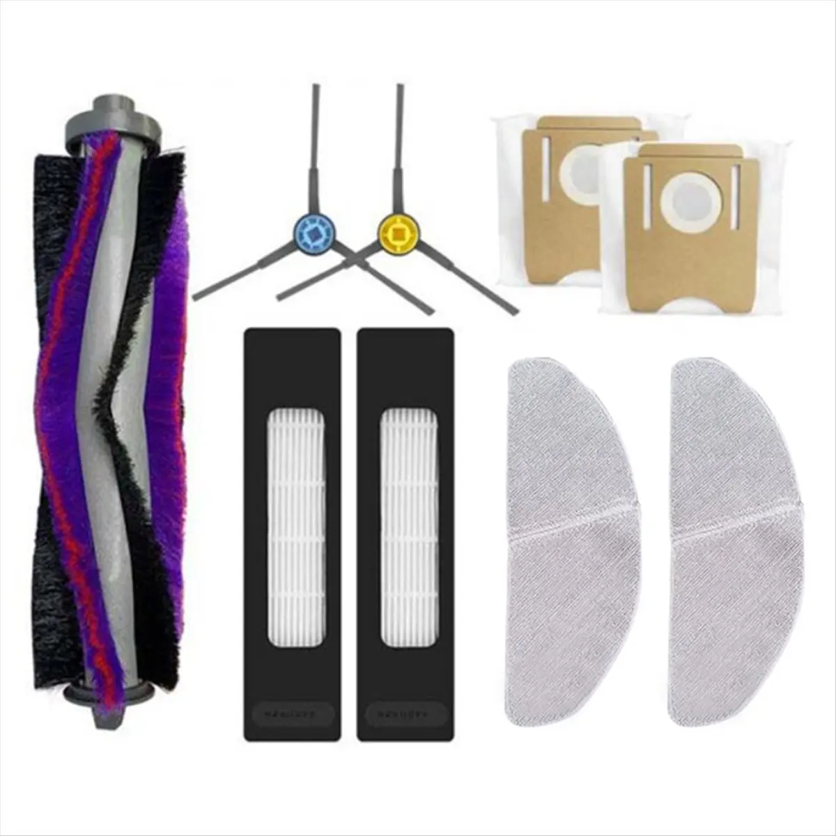 

9 шт. для Clien T24/S8+/S8 робот-пылесос, сменная основная боковая щетка, швабра, фильтр Hepa, мешок для пыли, аксессуары