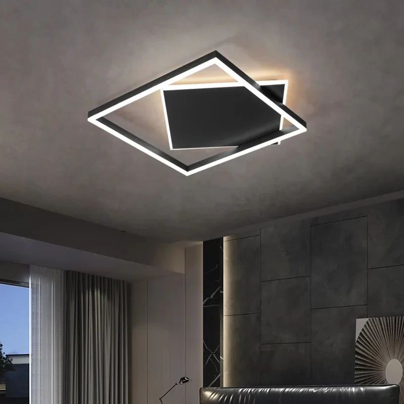 moderno led luzes de teto preto quarto estudo sala estar iluminacao interior lampadas decoracao luminaria lustres lamparas avize 01