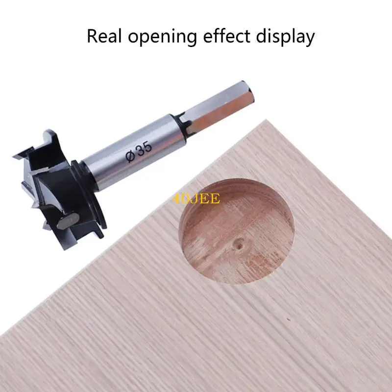 40JE Forstner Drill Bit Poring Auger Cutter Woodworking Drill Bits Hand Tool