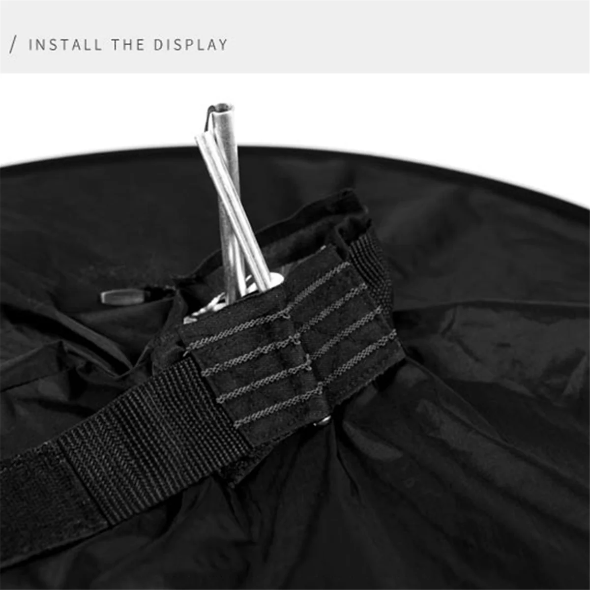 B04C-Universal 44cm Round Flash Softbox Portable Foldable Style Speedlite Diffuser Reflector Strap for Camera Flash