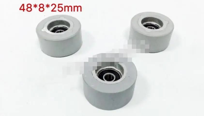 3 pieces of cm edge banding machine conveyor smooth pressure roller 48*8*25mm rubber pressure roller woodworking machinery parts