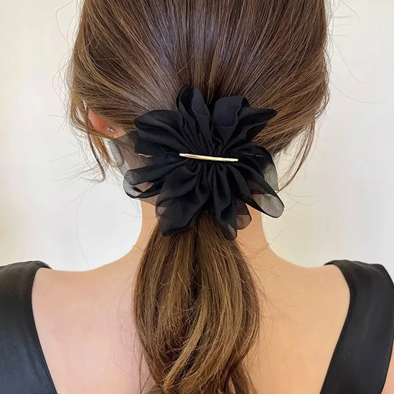 Hair bow clip accessories korean for girl women pin flower fairy Yoga vintage colets wholesale fascinator new barrette Headdress image 3