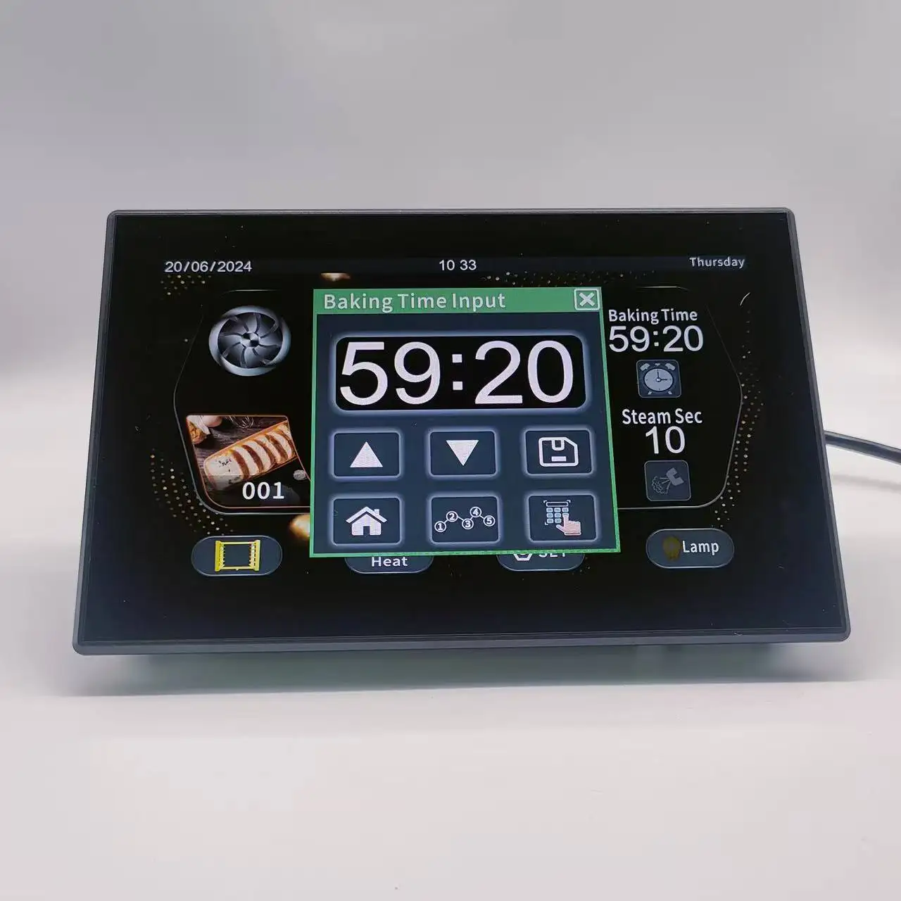 Customized 7 Inch  Touch Screen Thermostat MK6L02 Convection Oven Controller  Temperature Controller