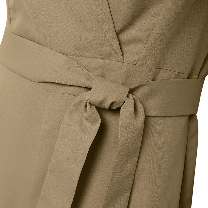 ZANZEA 2026 Sommer-Romper Modische Ärmellose Damen-Jumpsuits Elegante Büro-Overalls mit Weitem Bein und Reverskragen – Detail 19