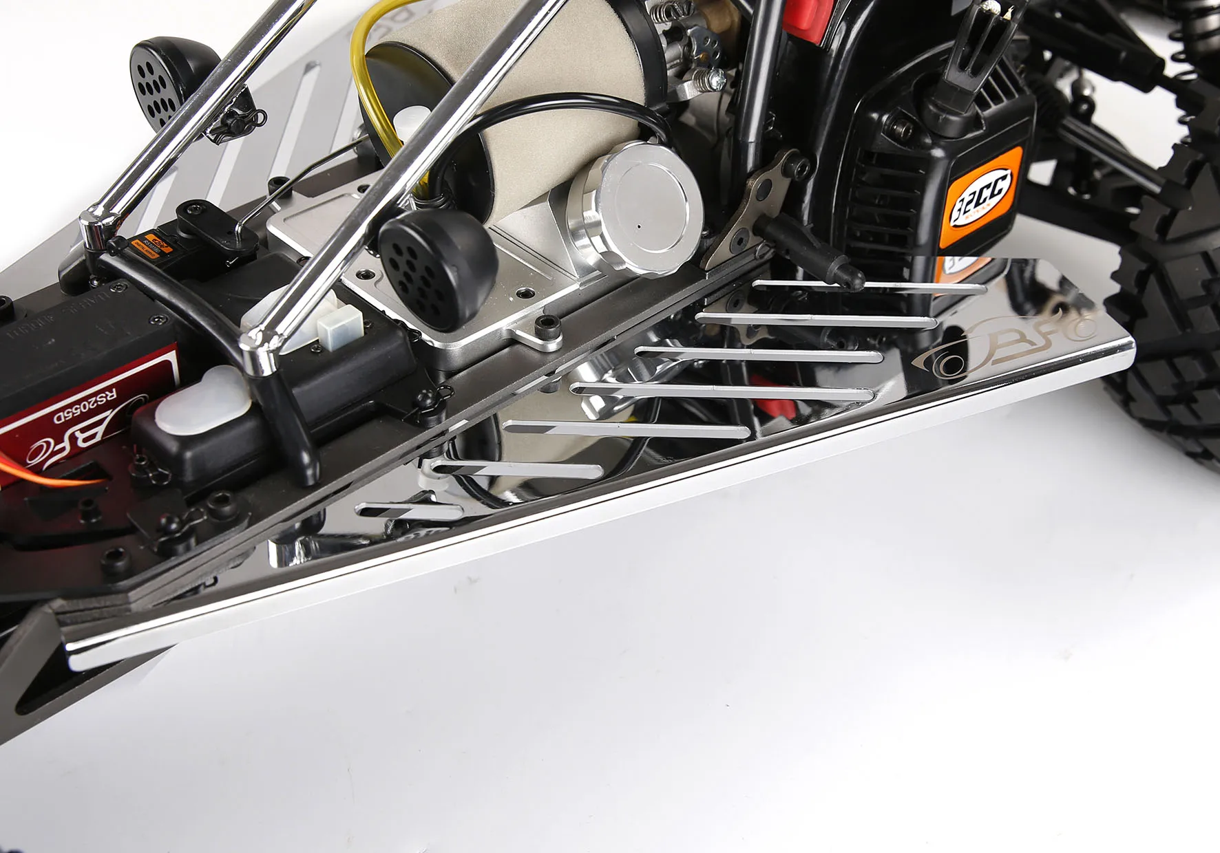 루오판 원격 조종 자동차 BAHA 5B 스테인리스 스틸 사이드 패널 키트는 HPI BAJA 5B 모델에 적합합니다