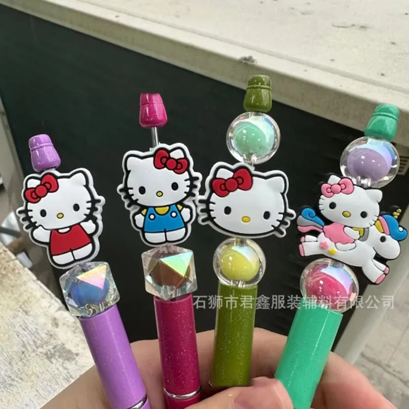 MINISO Hello Kitty Silicone Beads Katie Cat New Trend Focal Beads DIY Beads Pen Nipple Chain Jewelry Accessories image 6