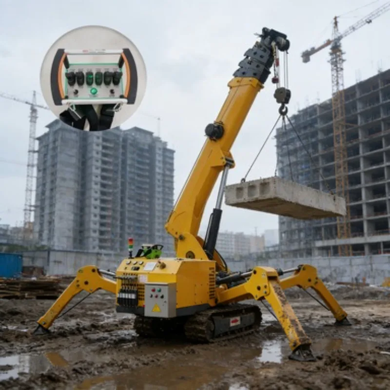Direct Supplye Hydraulic Crawler Type Mini Spider Crane Indoors Small Spider Crane Lightweight Diesel/Electric Spider Crane